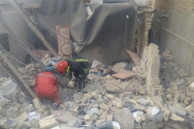 انفجار شدید ناشی از نشت گاز در یک ساختمان مسکونی