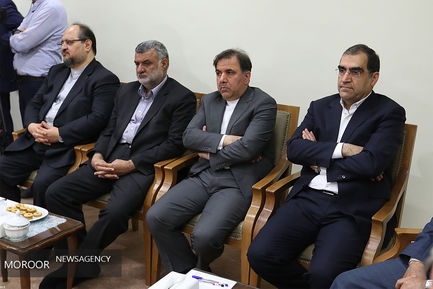دیدار رییس‌جمهور و اعضای هیات دولت با مقام معظم رهبری 