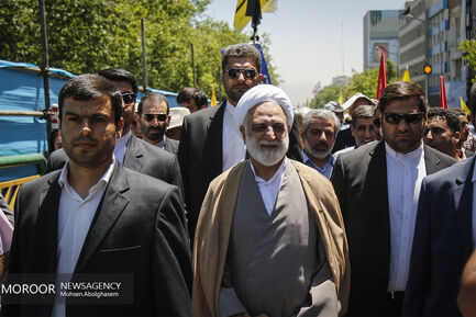 حضور شخصیت های لشکری و کشوری در راهپیمایی روز جهانی قدس
