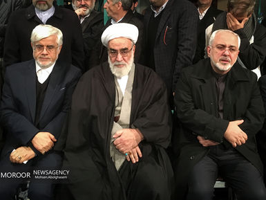 وداع با پیکر آیت الله هاشمی رفسنجانی در حسینیه جماران