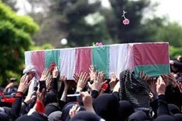 تشییع پیکر شهدای آتش نشان از دانشگاه تهران