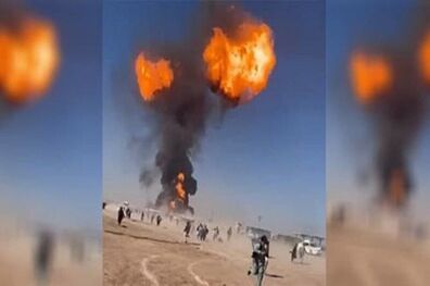 اعزام تیم های امدادی هلال احمر به محل وقوع انفجار در گمرک اسلام‌قلعه 