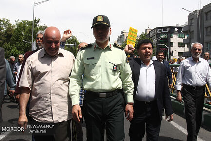 راهپیمایی نمازگزاران تهرانی در حمایت از بیانیه شورای عالی امنیت‎ ملی