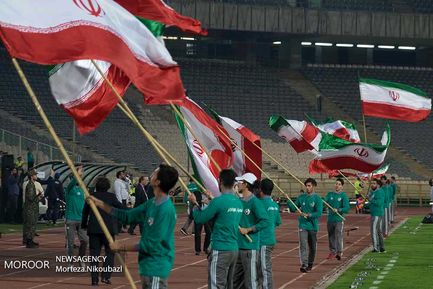 حاشیه مسابقه فوتبال دوستانه بین تیم های ملی جمهوری اسلامی ایران و ازبکستان