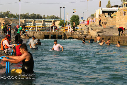 فرار از گرمای خوزستان