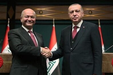 دیدار برهم صالح و اردوغان در استانبول
