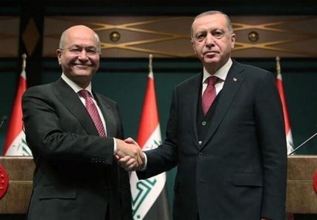 دیدار برهم صالح و اردوغان در استانبول