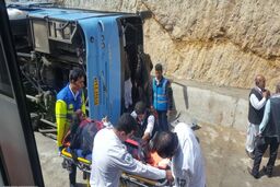 نقص فنی دلیل حادثه واژگونی اتوبوس گنبد/اثری از مصرف مواد مخدر و مشروبات الکلی در راننده نبود