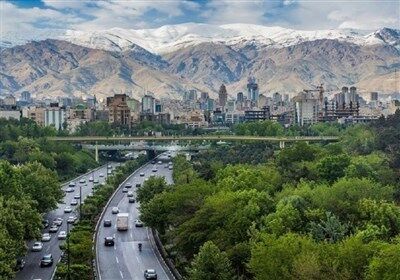 کیفیت هوای تهران 15 خرداد ۱۴۰۲ / شاخص کیفیت هوای تهران روی عدد 93 و سالم است
