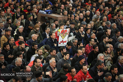 اقامه نماز و تشییع پیکر شهیدان آتش نشان در مصلی تهران(2)