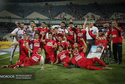 جشن قهرمانی پرسپولیس در سوپرجام فوتبال