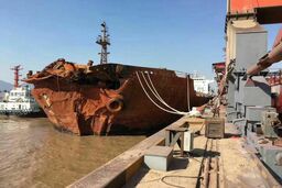 تصویری از کشتی فله بر چینی که موجب غرق کشتی نفتکش سانچی شد