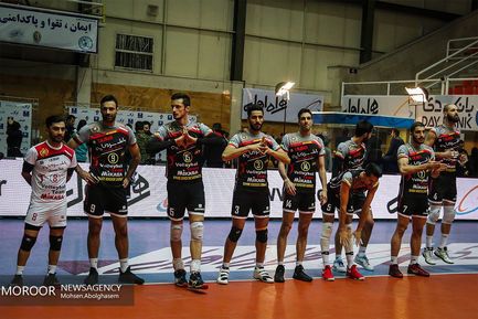 لیگ برتر والیبال دیدار تیمهای بانک سرمایه و شهرداری تبریز