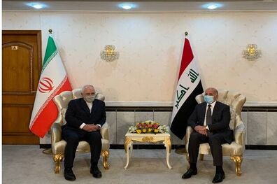 ظریف با وزیر امور خارجه عراق دیدار کرد