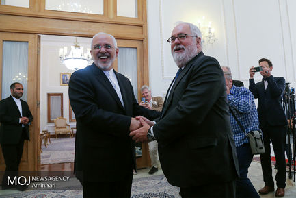 دیدار محمد جواد ظریف، وزیر امور خارجه جمهوری اسلامی ایران با میگل آریاس کانیته، کمیسیونر انرژی اتحادیه اروپا