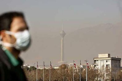خیزش موقت گرد و خاک در تهران