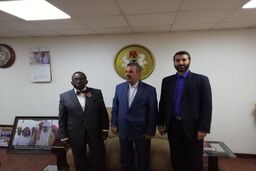 تسلیم پیام قاضی زاده هاشمی به همتای نیجریه اش