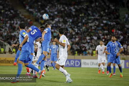 دیدار تیم های ملی فوتبال ایران و ازبکستان
