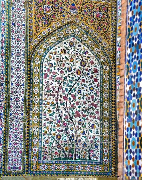 کاشی‌کاری زیبای مسجد وکیل +عکس