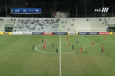 نتیجه بازی الاهلی و پرسپولیس در نیمه نخست