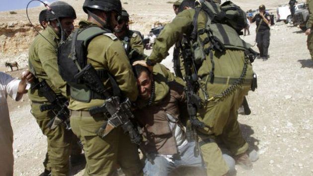 حمله نظامیان صهیونیست به صفوف فلسطینی ها