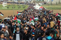 زخمی شدن بیش از ۳۹۰ فلسطینی در تظاهرات بازگشت
