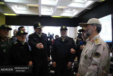 افتتاح سامانه کنترل تصویری مرکز فرماندهی ناجا