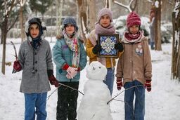 عکس/ نیمه شعبان برفی در کرج