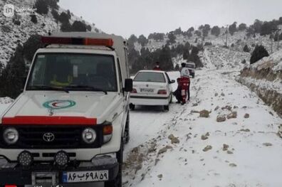 نجات مادر باردار در بخش کندوان شهرستان میانه+فیلم