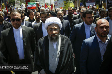 حضور شخصیت های لشکری و کشوری در راهپیمایی روز جهانی قدس