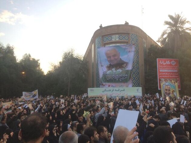 برگزاری مراسم تشییع سردار شهید قاسم سلیمانی در اهواز