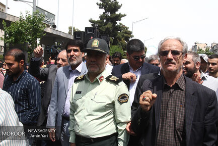 راهپیمایی نمازگزاران تهرانی در حمایت از بیانیه شورای عالی امنیت‎ ملی