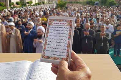 اقامه نماز عید فطر به امامت نماینده رهبر انقلاب