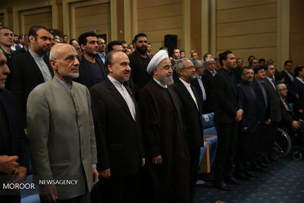 ضیافت افطار ورزشکاران با رییس جمهور