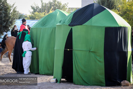 مراسم تعزیه و خیمه سوزی روز عاشورا در کرمانشاه