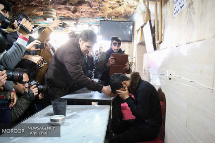 بازسازی صحنه جرم متهم تخریب اموال شهروندان