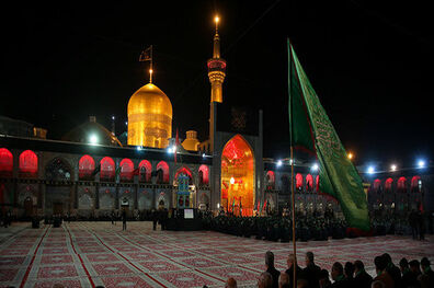 برگزاری مراسم روضه‌خوانی و عزاداری در اماکن روباز حرم رضوی