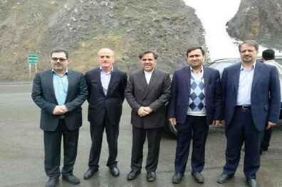 وزیر راه و شهرسازی وارد شهرستان چالوس شد