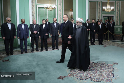 استقبال رسمی روحانی از رییس جمهور آذربایجان