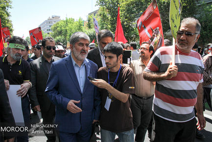 حضور شخصیت های لشکری و کشوری در راهپیمایی روز جهانی قدس