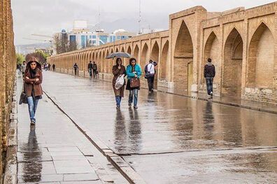 ورود سامانه بارش‌زا از اواخر امروز به استان اصفهان