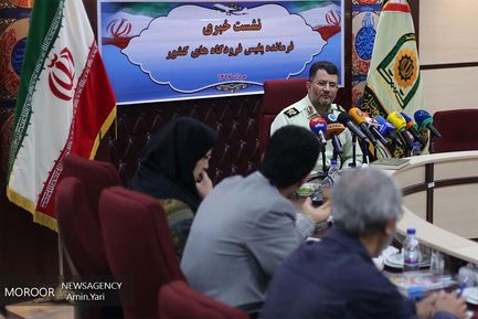 نشست خبری رییس پلیس فرودگاه های کشور