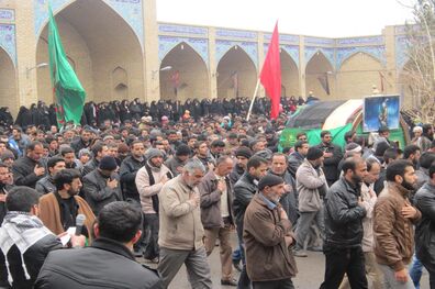 قدمگاه امام رضا(ع) بافران میزبان عزاداران خورشید ولایت