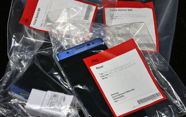باتری سامسونگ نوت 7 در آزمایشگاه بی‌طرف تست نشده است