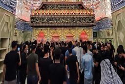 حرم حضرت عباس (ع) پس از عزاداری محرم شست‌‌وشو شد