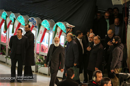 اقامه نماز و تشییع پیکر شهیدان آتش نشان در مصلی تهران 