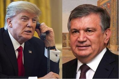 تماس تلفنی ترامپ و رئیس جمهور ازبکستان 
