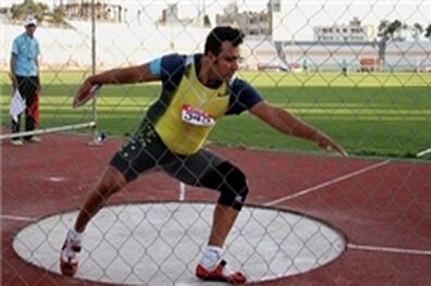 احسان حدادی در پرتاب دیسک نایب قهرمان شد/ مدال بیست و پنجم کاروان