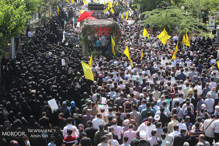 تشییع پیکر شهید مدافع حرم محمد جنتی