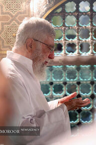 غبار روبی مضجع مطهر حضرت امام رضا (ع) با حضور مقام معظم رهبری